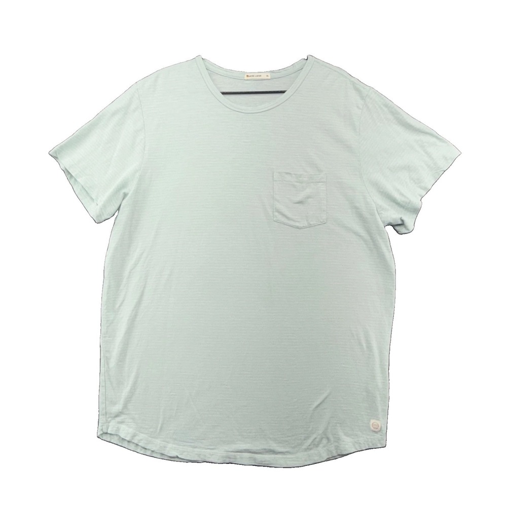Marine Layer T-Shirt Mens XL Mint Green Pocket Tee Slub Cotton Crewneck Soft